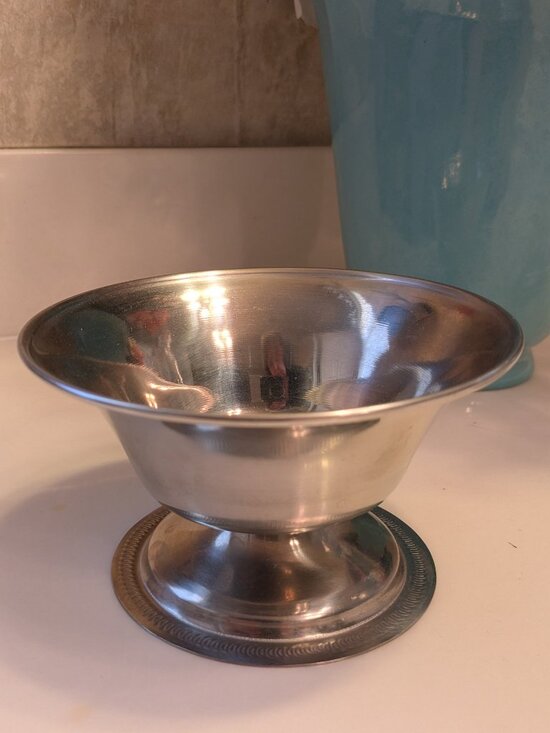 Leonard Denmark Other - Vintage Leonard Denmark Stainless Steel Footed Compote Bowl